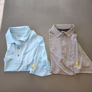 Lot of 2 Oxford Golf Polo Shirts Size L Alabama 1923 Invitational Blue and Gray